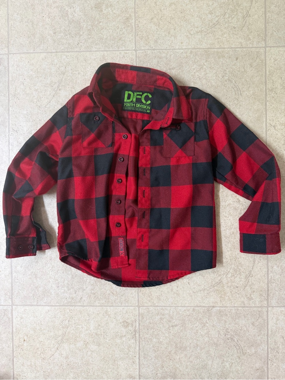 DIXXON RedRum Red and Black Buffalo Plaid Button-Down Shirt